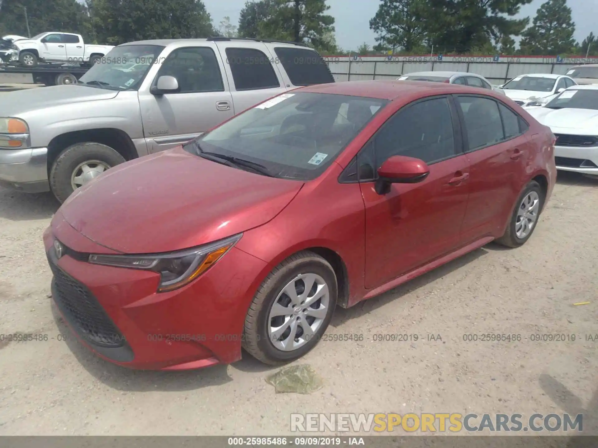 2 Photograph of a damaged car 5YFEPRAE8LP021799 TOYOTA COROLLA 2020