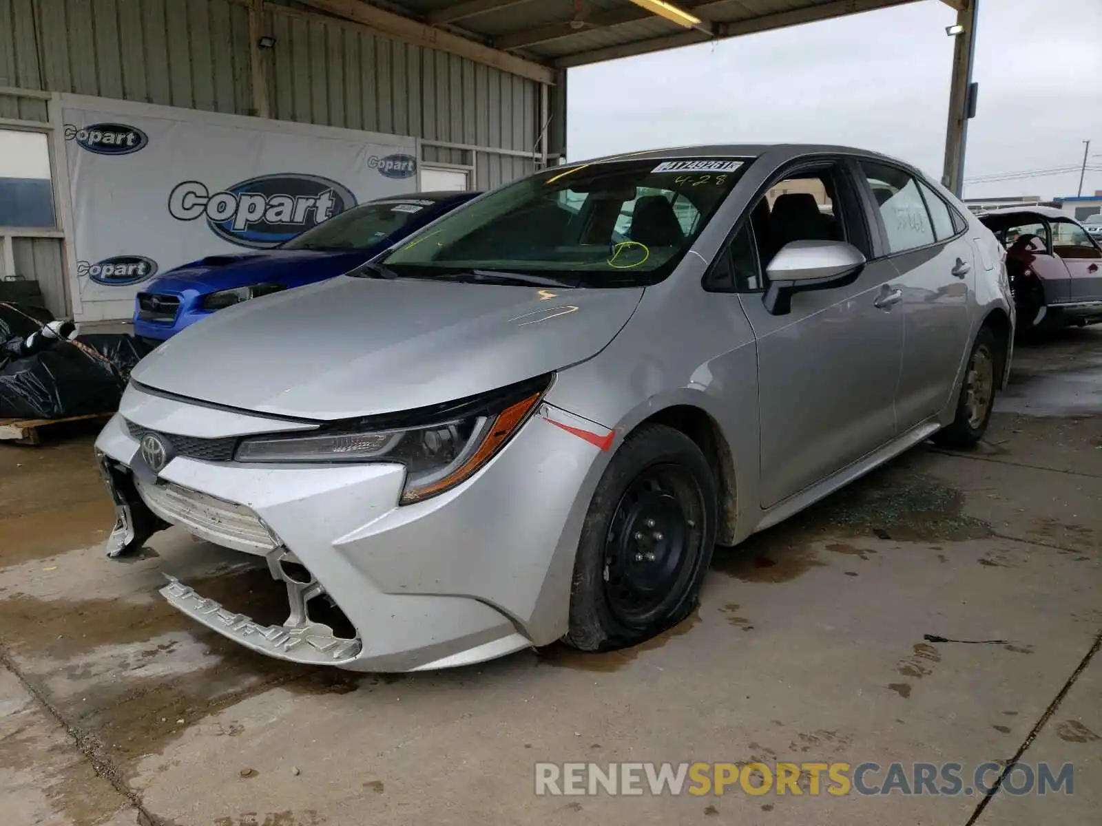 2 Photograph of a damaged car 5YFEPRAE8LP021964 TOYOTA COROLLA 2020