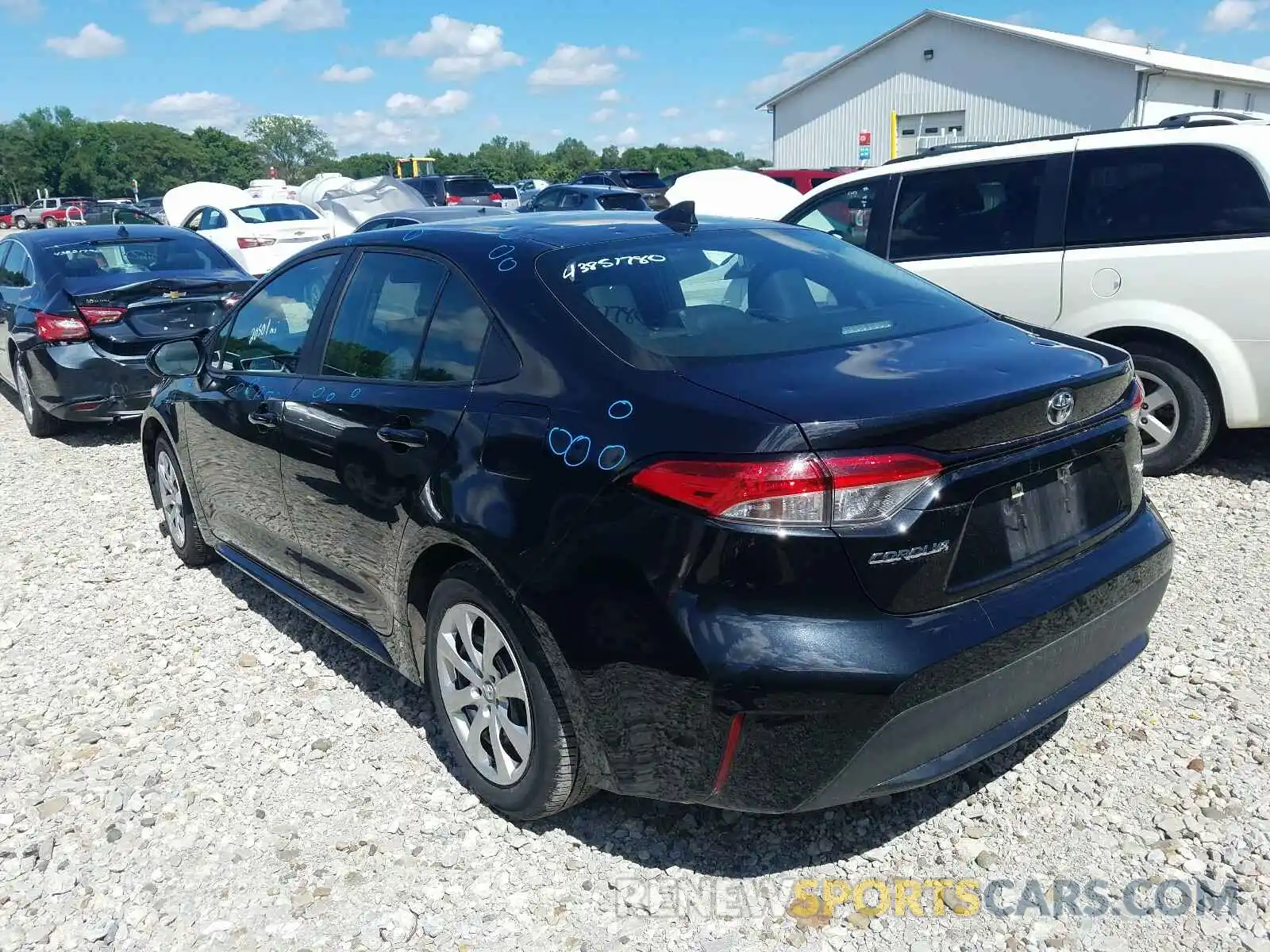 3 Photograph of a damaged car 5YFEPRAE8LP022774 TOYOTA COROLLA 2020