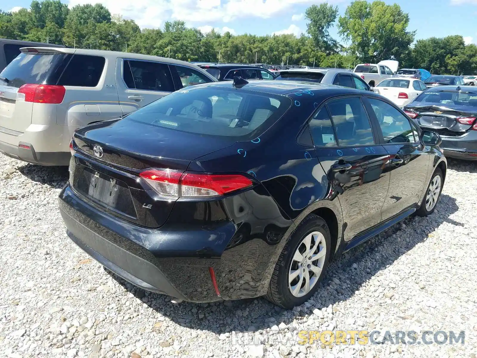 4 Photograph of a damaged car 5YFEPRAE8LP022774 TOYOTA COROLLA 2020