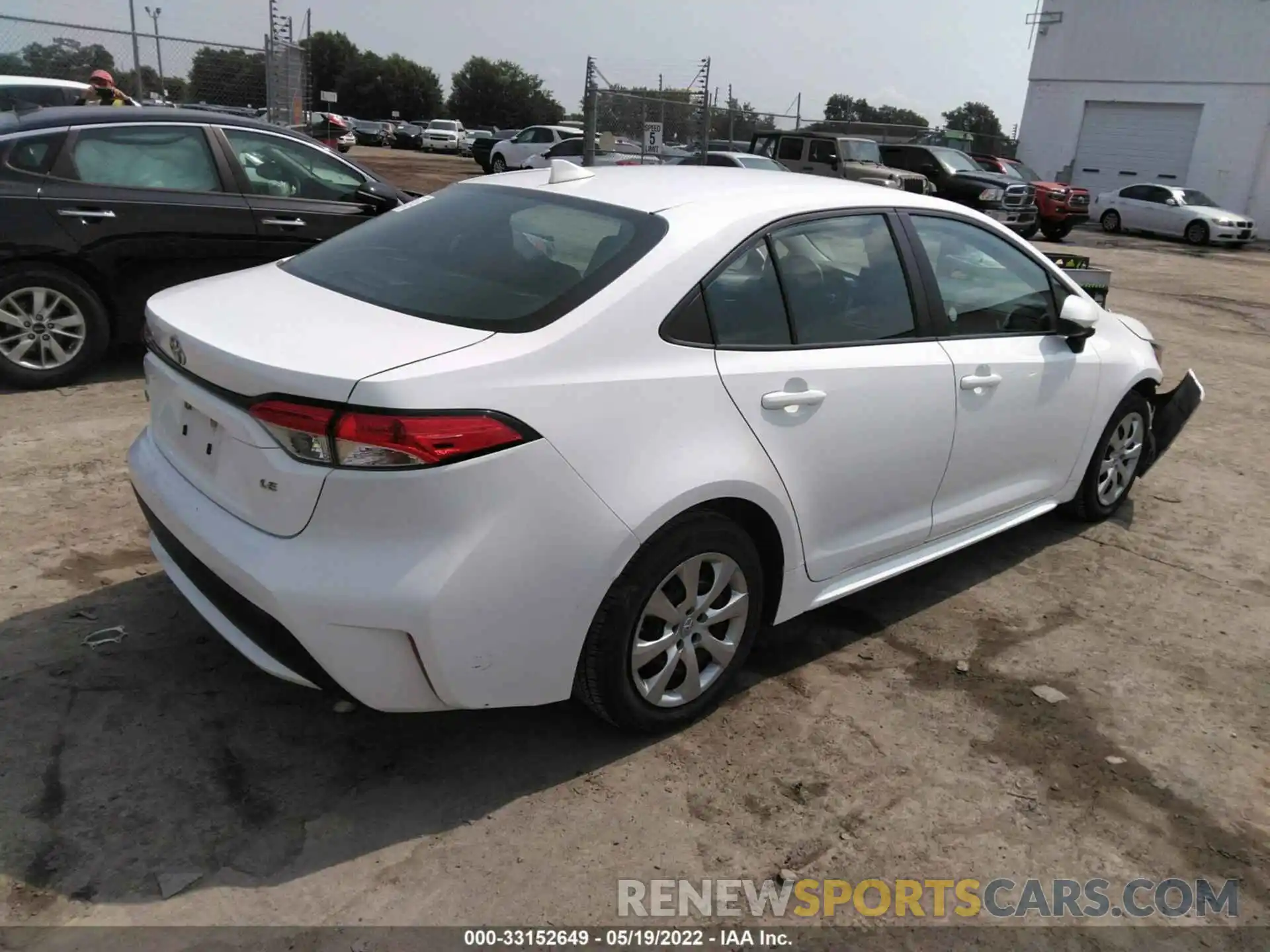 4 Photograph of a damaged car 5YFEPRAE8LP023777 TOYOTA COROLLA 2020