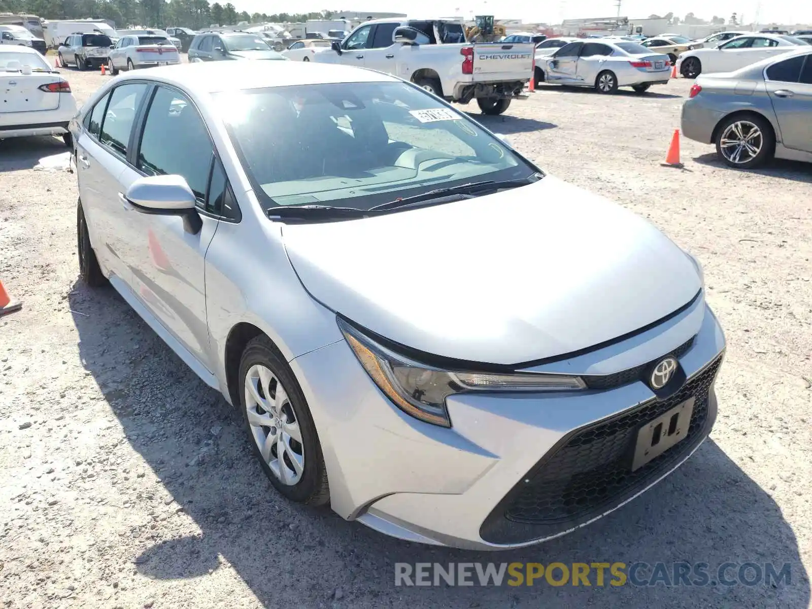 1 Photograph of a damaged car 5YFEPRAE8LP023925 TOYOTA COROLLA 2020