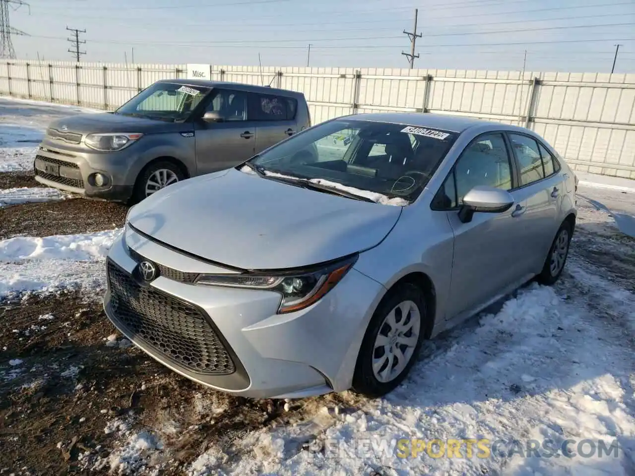 2 Photograph of a damaged car 5YFEPRAE8LP024640 TOYOTA COROLLA 2020