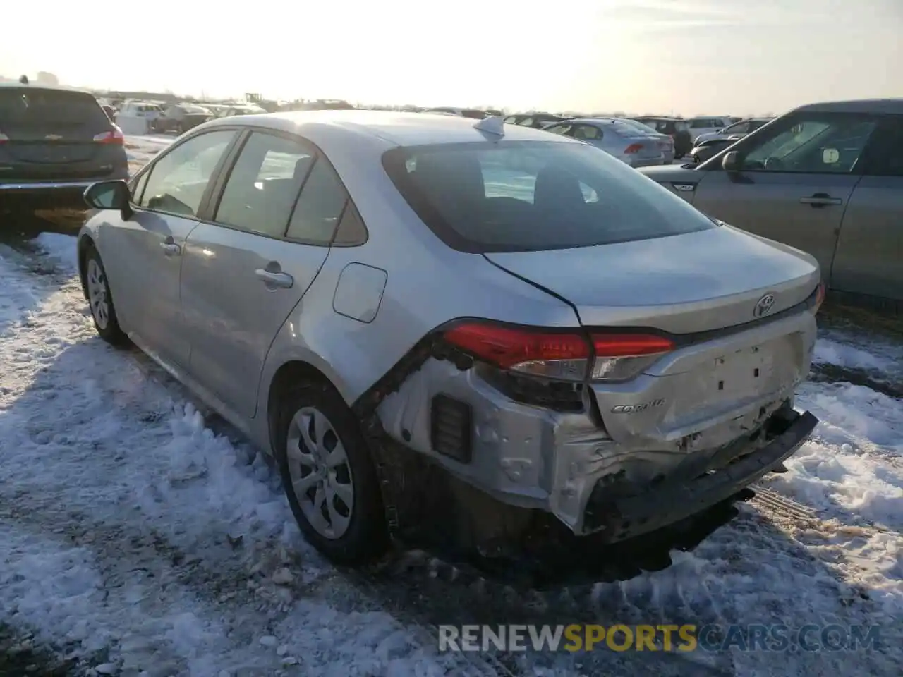 3 Photograph of a damaged car 5YFEPRAE8LP024640 TOYOTA COROLLA 2020