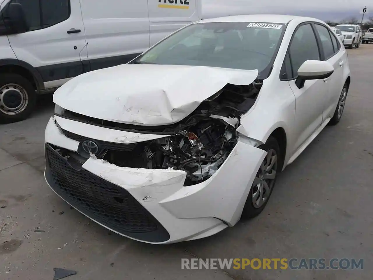 2 Photograph of a damaged car 5YFEPRAE8LP024878 TOYOTA COROLLA 2020