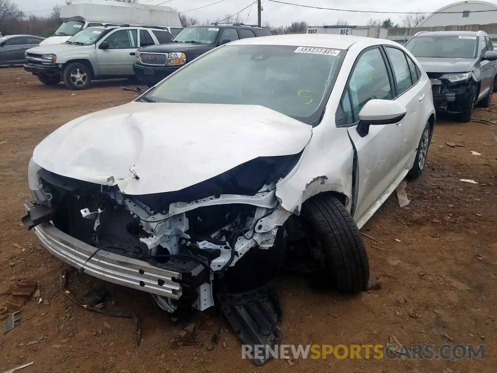 2 Photograph of a damaged car 5YFEPRAE8LP025206 TOYOTA COROLLA 2020