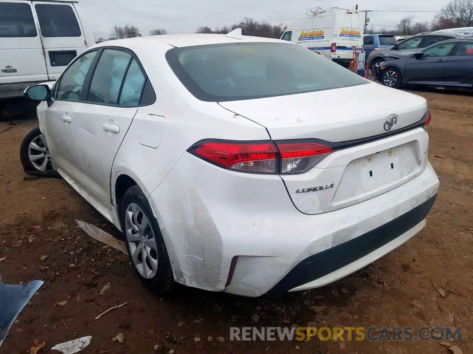 3 Photograph of a damaged car 5YFEPRAE8LP025206 TOYOTA COROLLA 2020