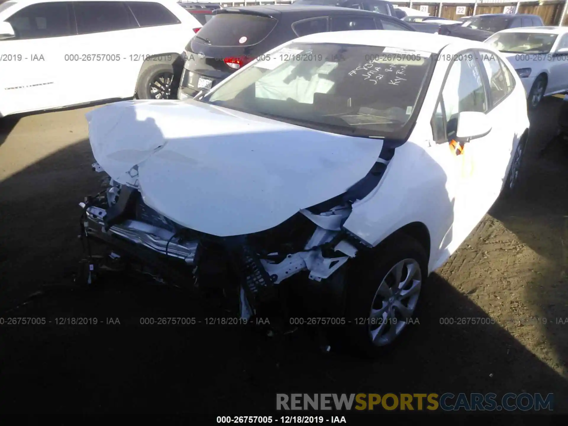 2 Photograph of a damaged car 5YFEPRAE8LP025612 TOYOTA COROLLA 2020