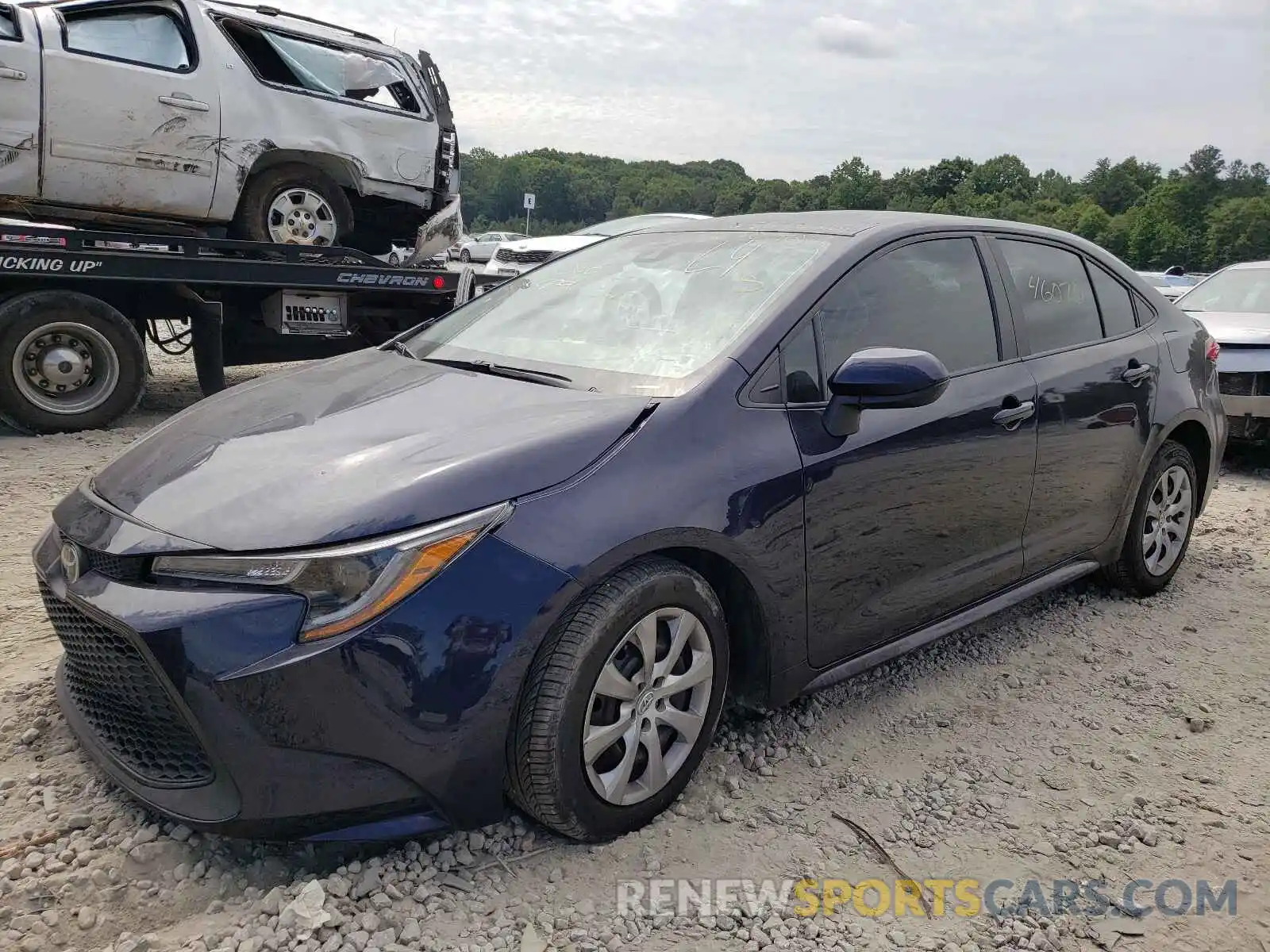 2 Photograph of a damaged car 5YFEPRAE8LP025805 TOYOTA COROLLA 2020