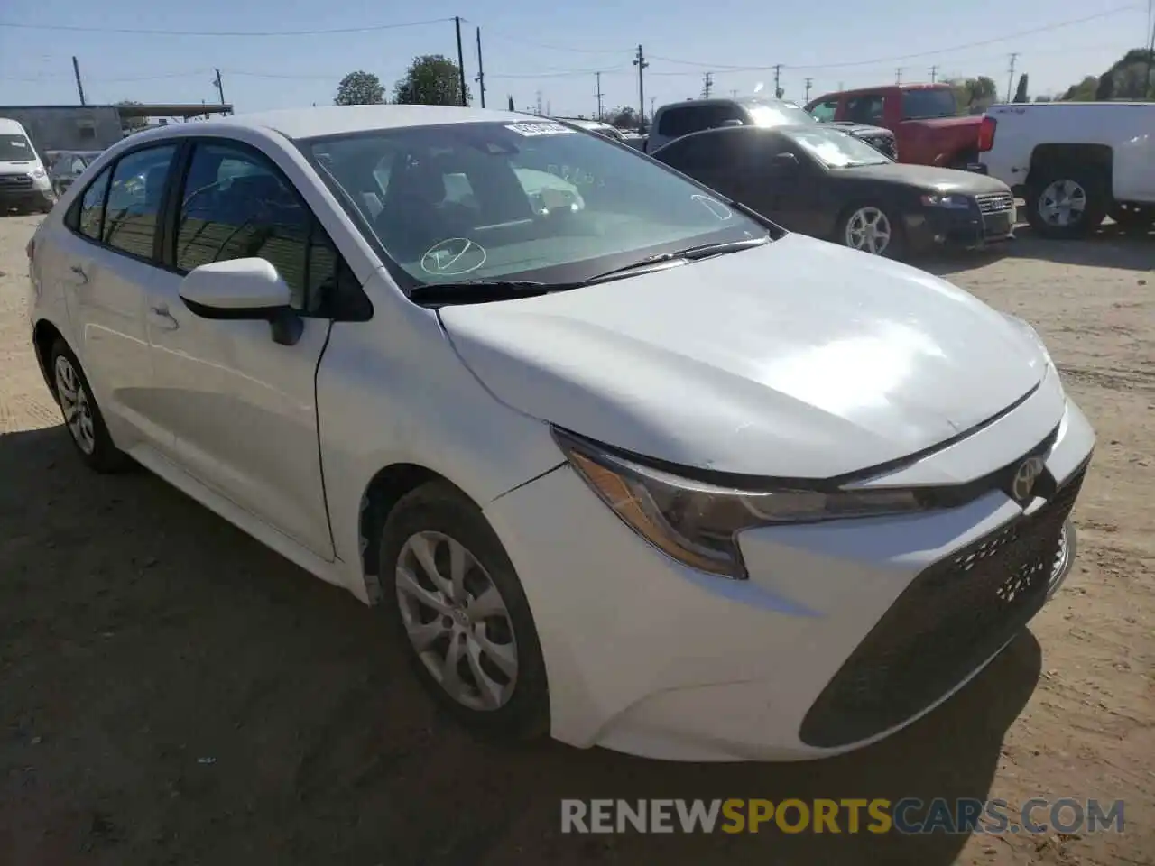 1 Photograph of a damaged car 5YFEPRAE8LP026100 TOYOTA COROLLA 2020