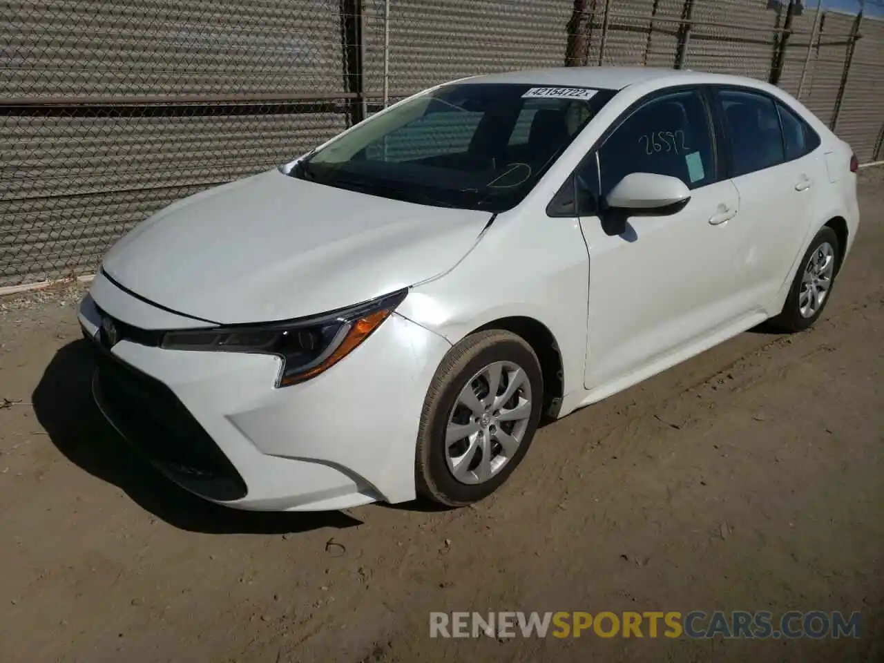 2 Photograph of a damaged car 5YFEPRAE8LP026100 TOYOTA COROLLA 2020