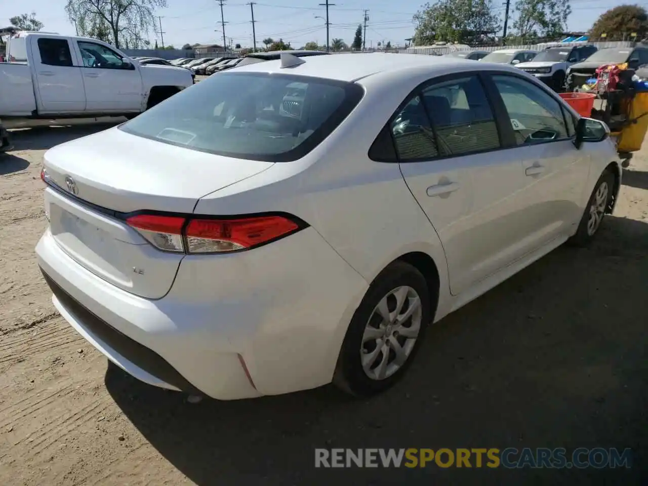 4 Photograph of a damaged car 5YFEPRAE8LP026100 TOYOTA COROLLA 2020