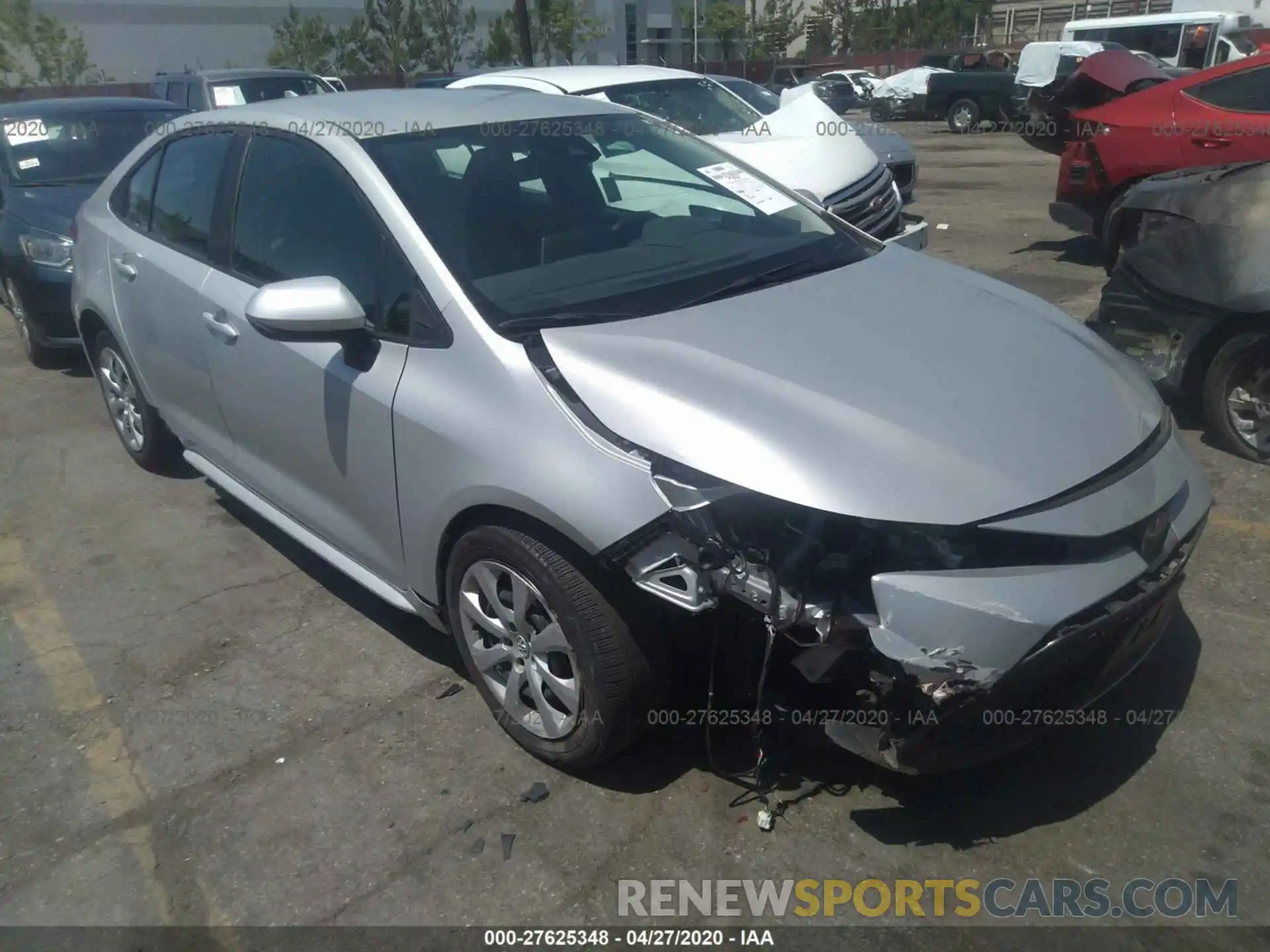 1 Photograph of a damaged car 5YFEPRAE8LP026548 TOYOTA COROLLA 2020