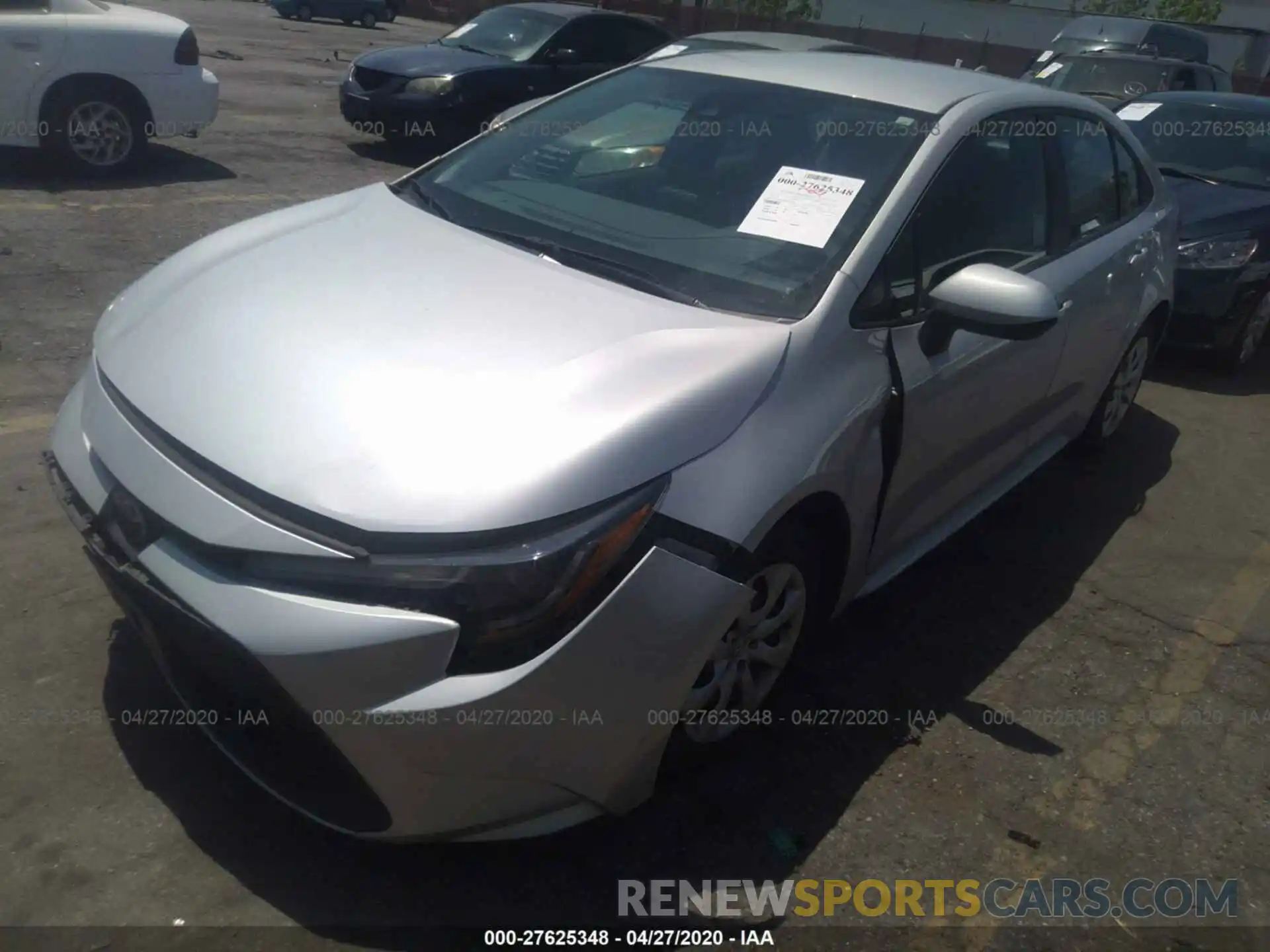 2 Photograph of a damaged car 5YFEPRAE8LP026548 TOYOTA COROLLA 2020