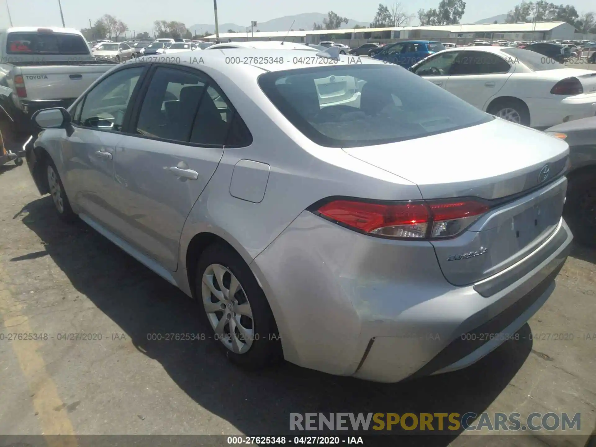 3 Photograph of a damaged car 5YFEPRAE8LP026548 TOYOTA COROLLA 2020