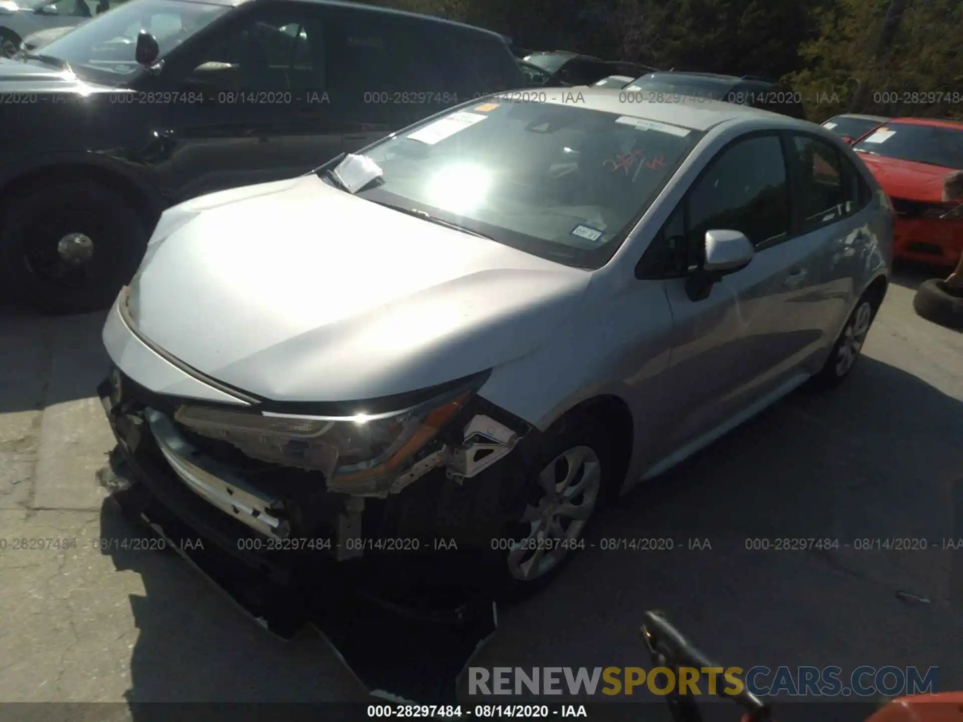 2 Photograph of a damaged car 5YFEPRAE8LP026713 TOYOTA COROLLA 2020