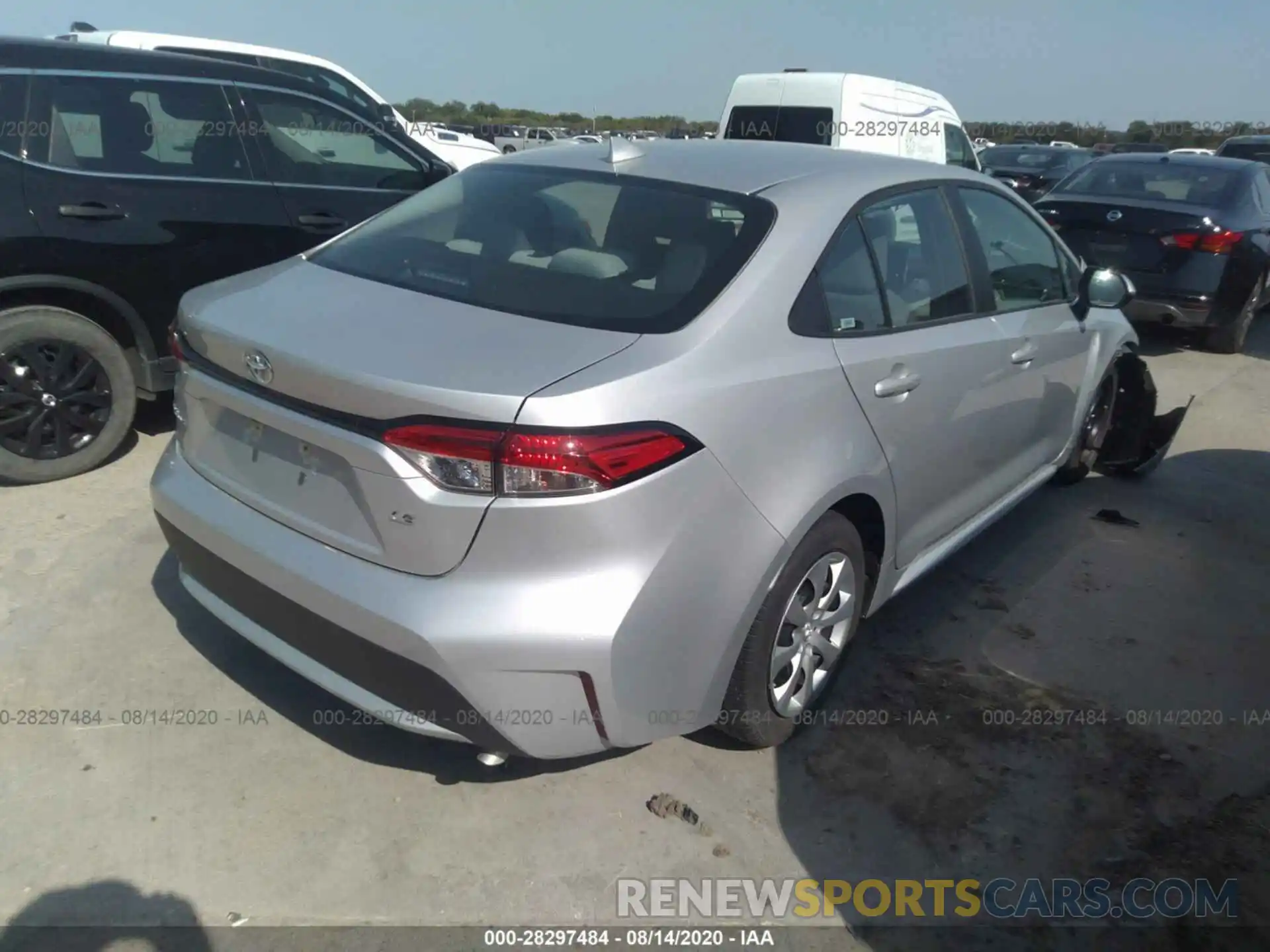 4 Photograph of a damaged car 5YFEPRAE8LP026713 TOYOTA COROLLA 2020