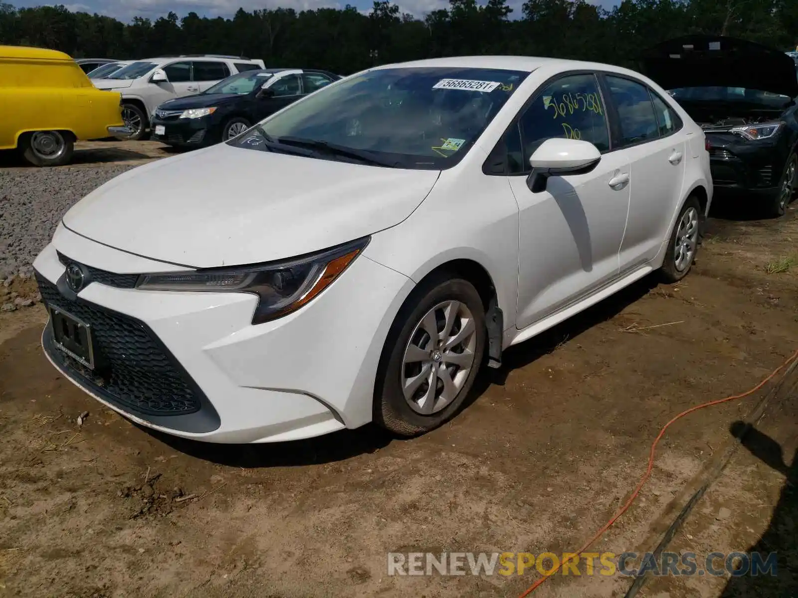 2 Photograph of a damaged car 5YFEPRAE8LP026954 TOYOTA COROLLA 2020