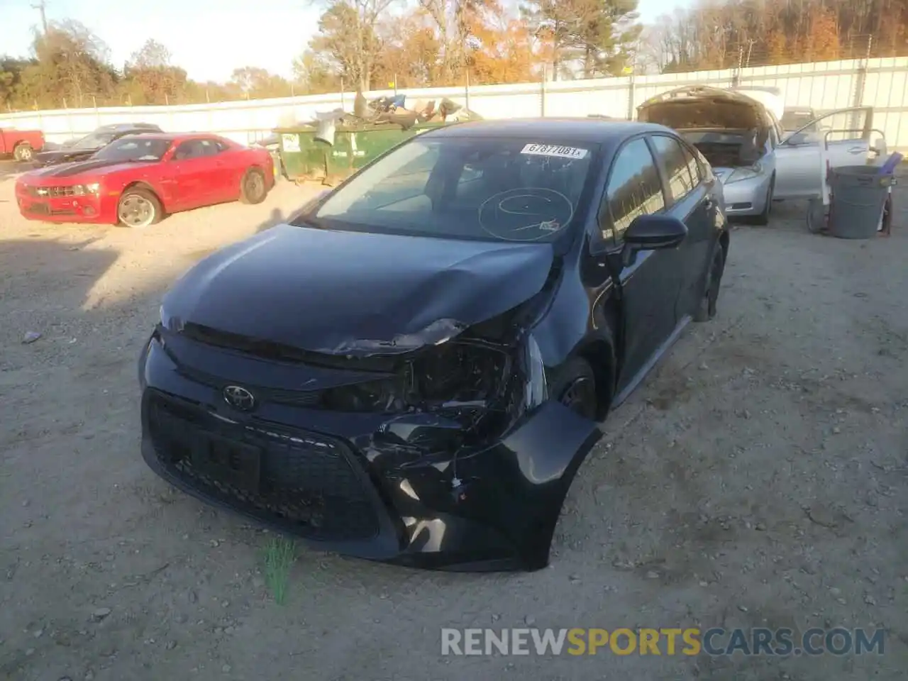 2 Photograph of a damaged car 5YFEPRAE8LP027439 TOYOTA COROLLA 2020