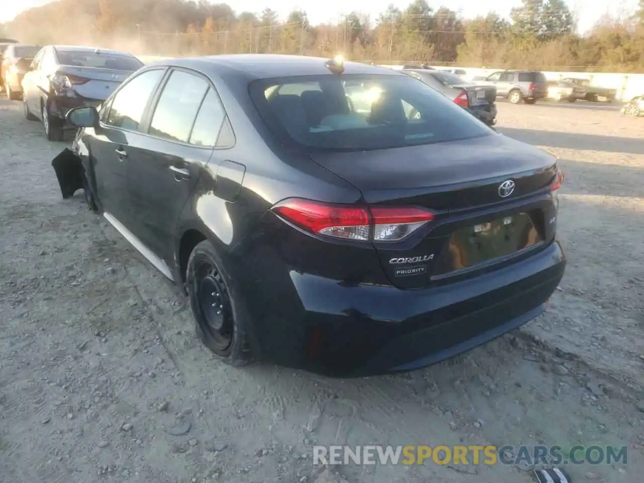 3 Photograph of a damaged car 5YFEPRAE8LP027439 TOYOTA COROLLA 2020