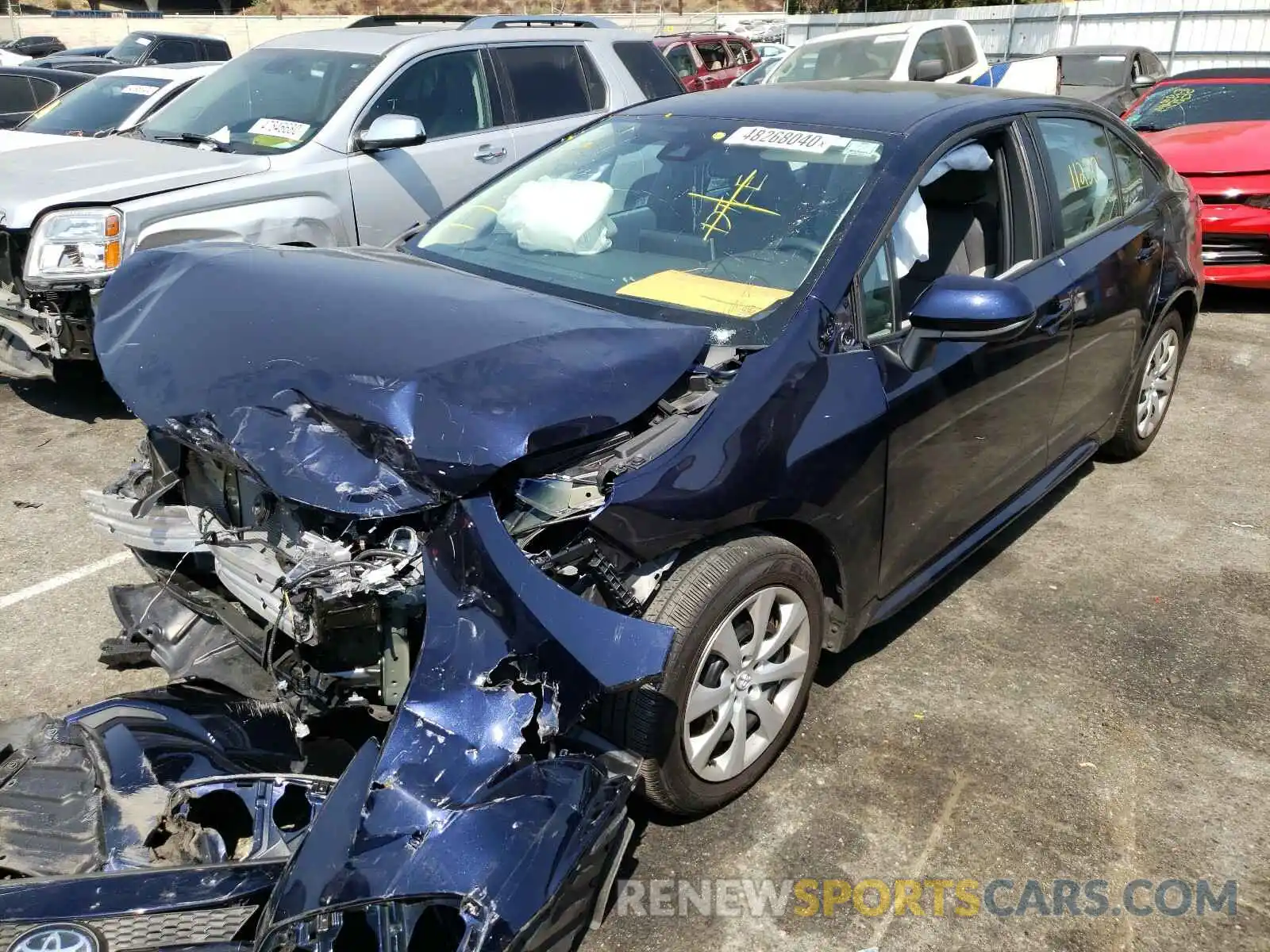 2 Photograph of a damaged car 5YFEPRAE8LP027585 TOYOTA COROLLA 2020