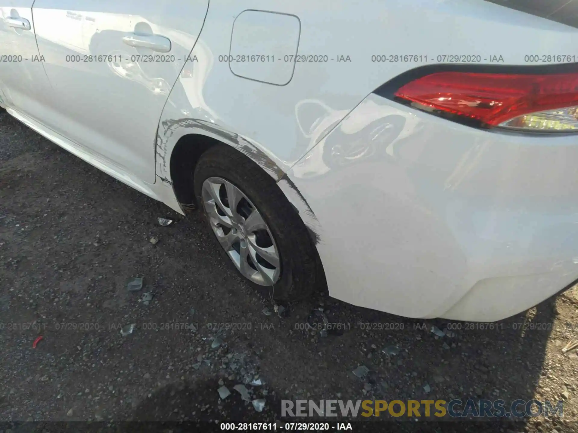 6 Photograph of a damaged car 5YFEPRAE8LP027974 TOYOTA COROLLA 2020