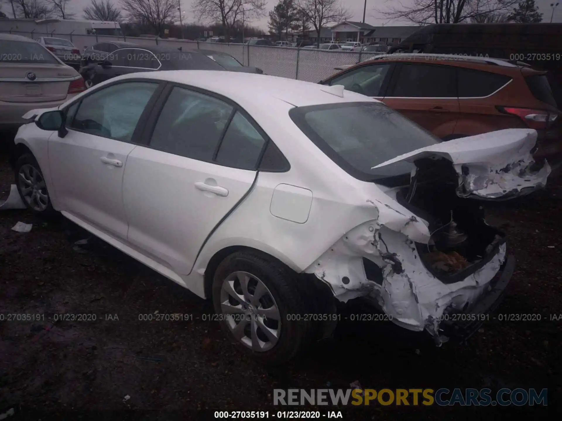 3 Photograph of a damaged car 5YFEPRAE8LP028056 TOYOTA COROLLA 2020