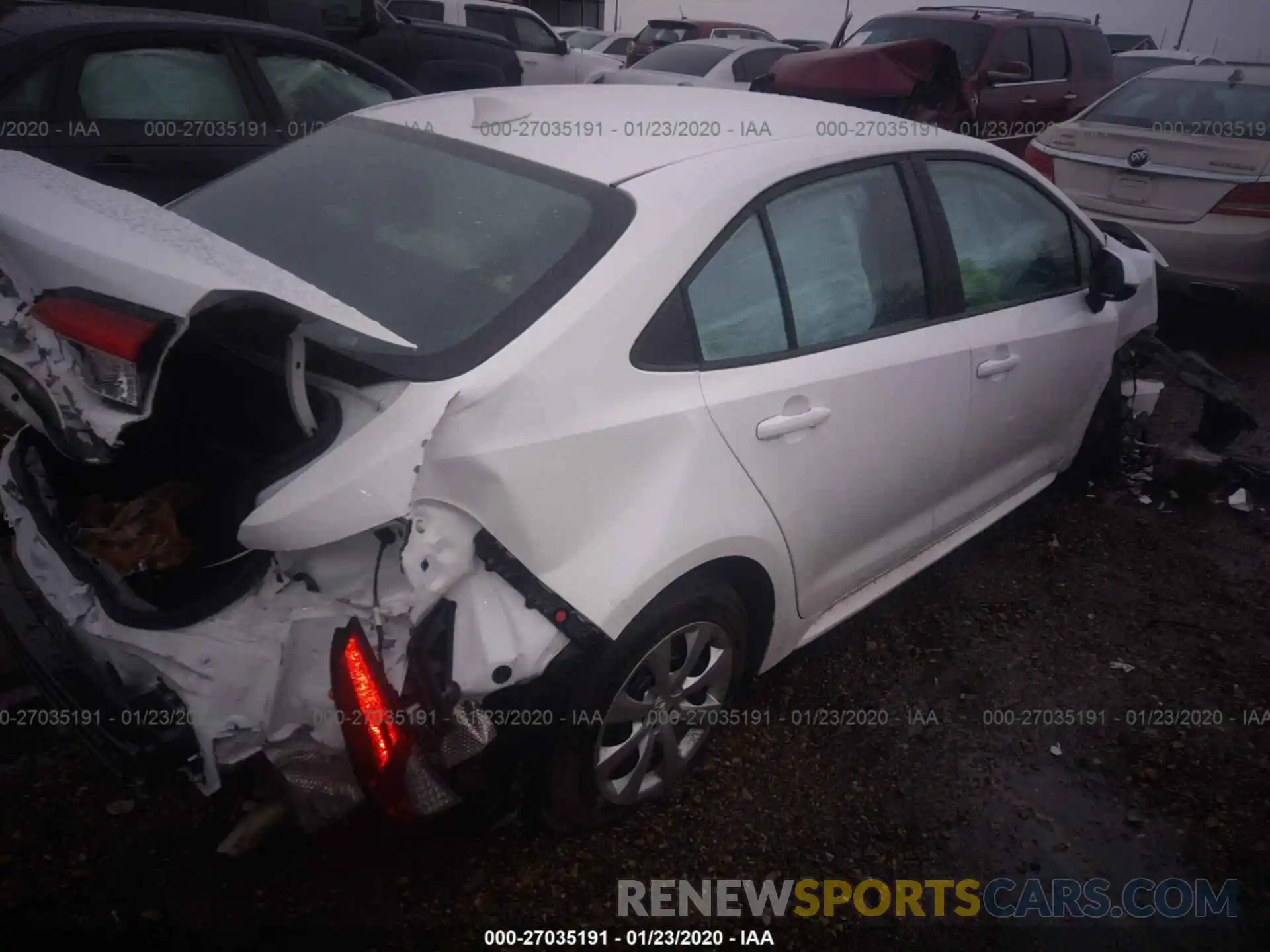 4 Photograph of a damaged car 5YFEPRAE8LP028056 TOYOTA COROLLA 2020