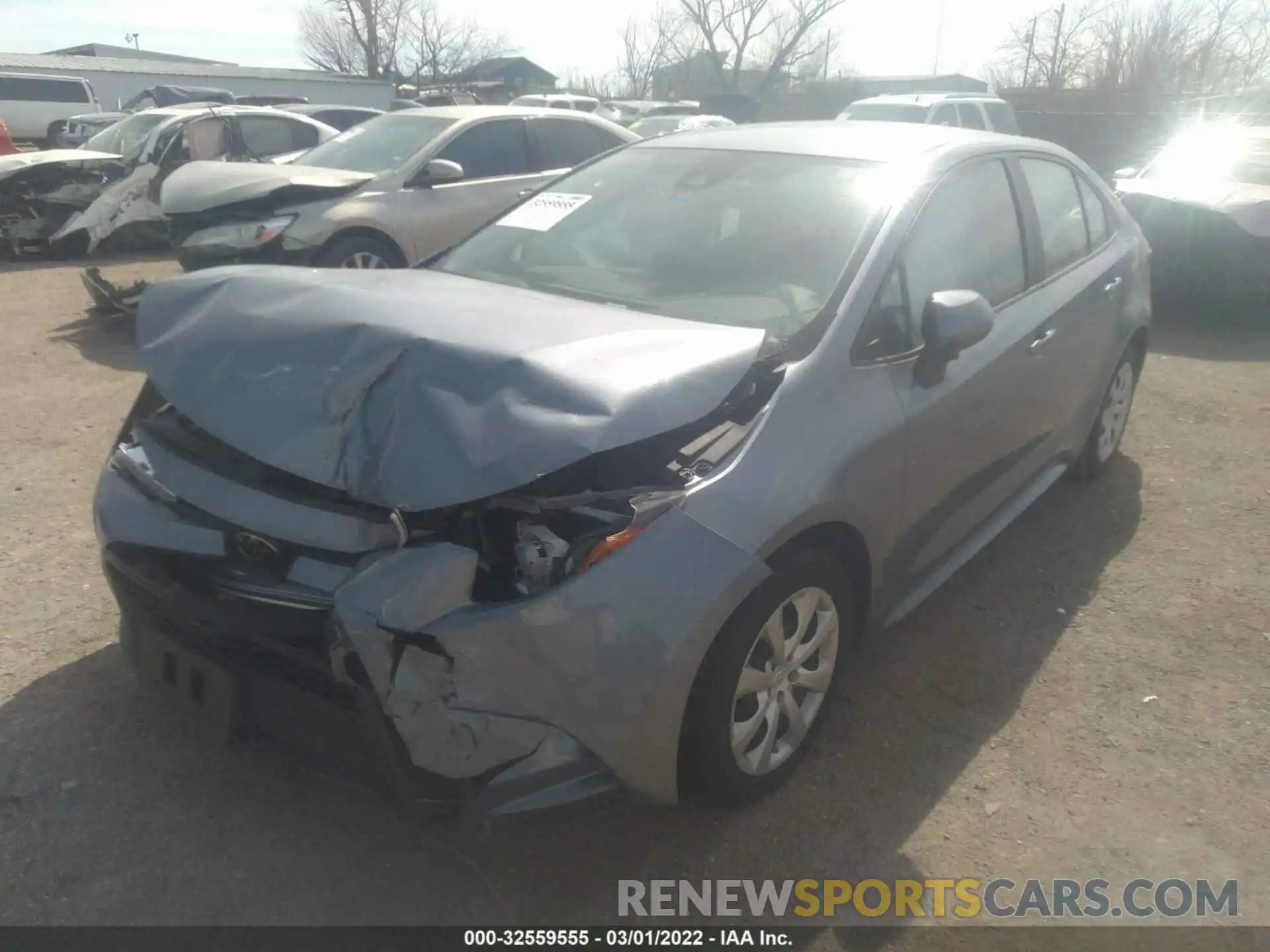 2 Photograph of a damaged car 5YFEPRAE8LP028123 TOYOTA COROLLA 2020