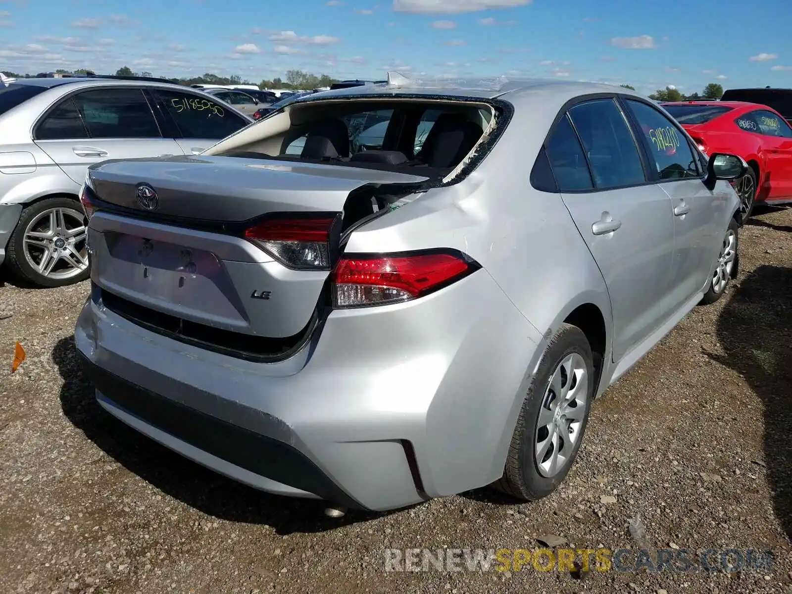 4 Photograph of a damaged car 5YFEPRAE8LP028476 TOYOTA COROLLA 2020