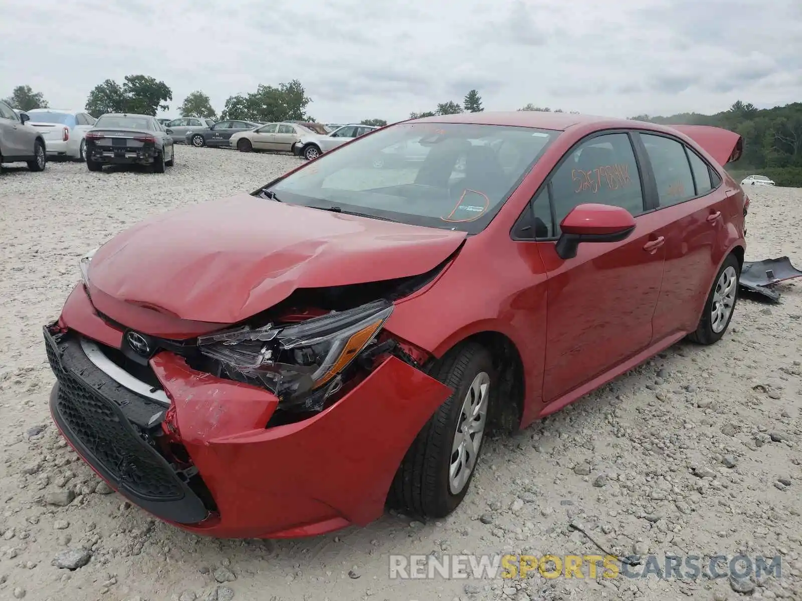 2 Photograph of a damaged car 5YFEPRAE8LP028753 TOYOTA COROLLA 2020