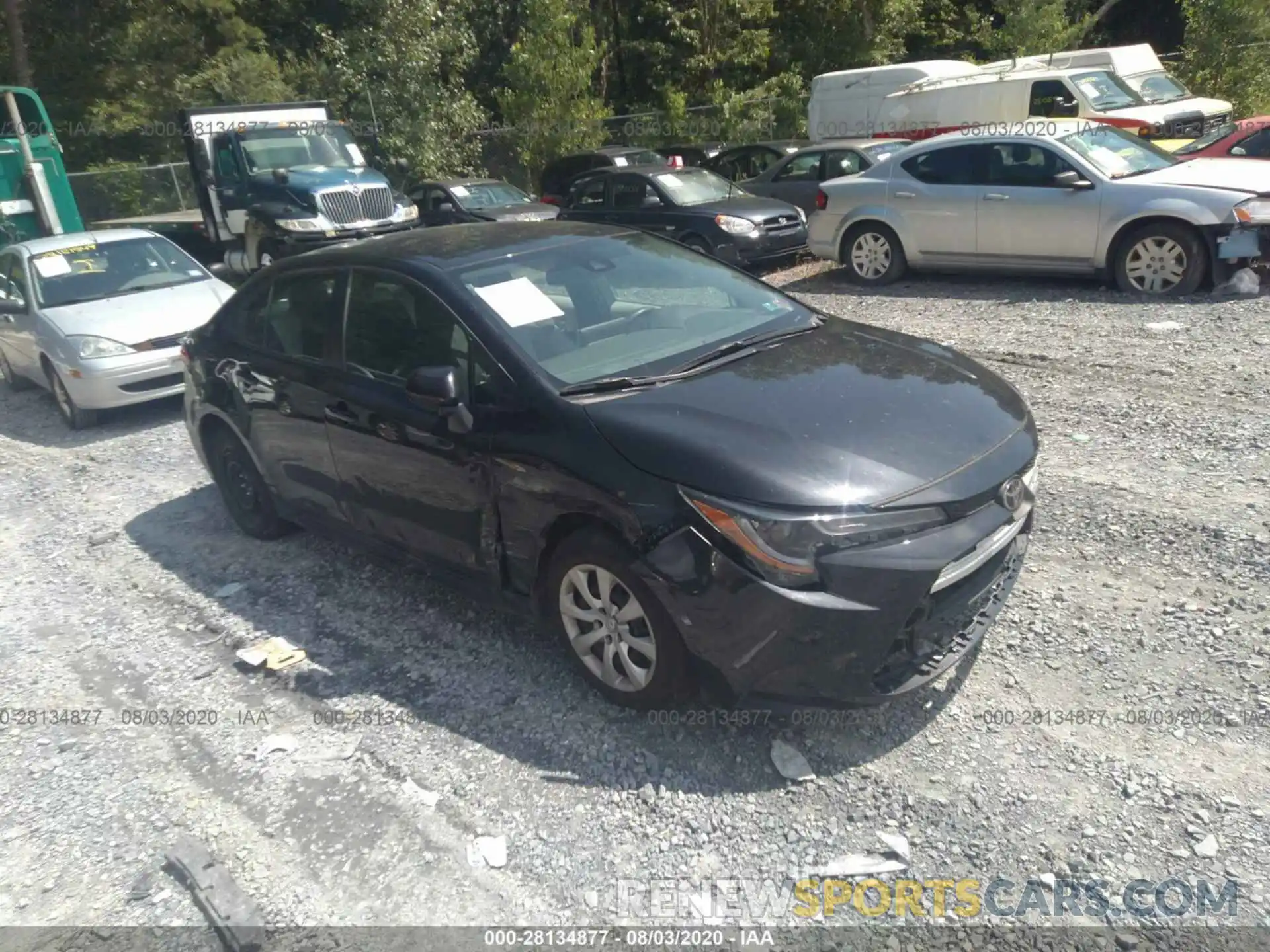 1 Photograph of a damaged car 5YFEPRAE8LP029045 TOYOTA COROLLA 2020