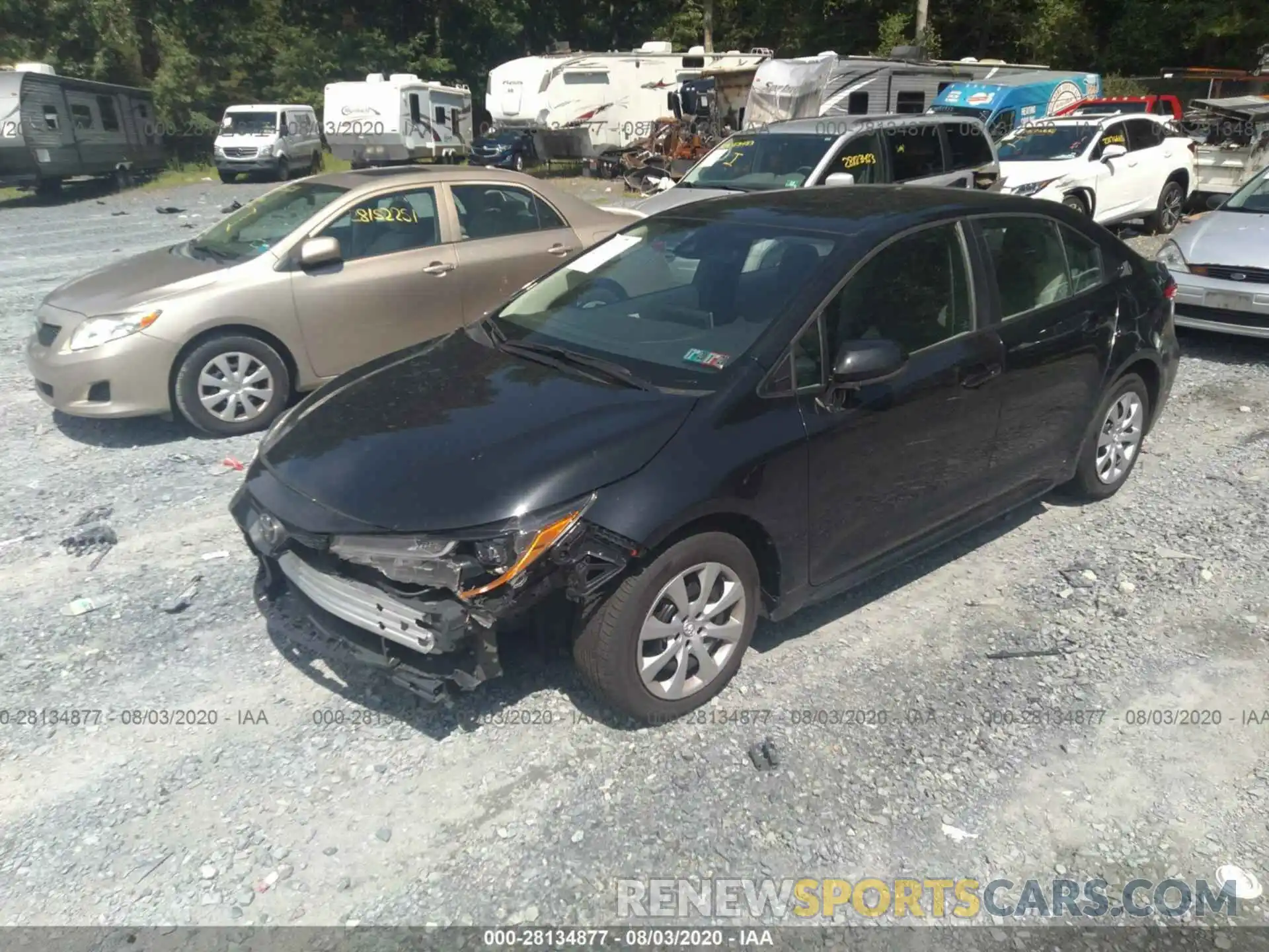 2 Photograph of a damaged car 5YFEPRAE8LP029045 TOYOTA COROLLA 2020