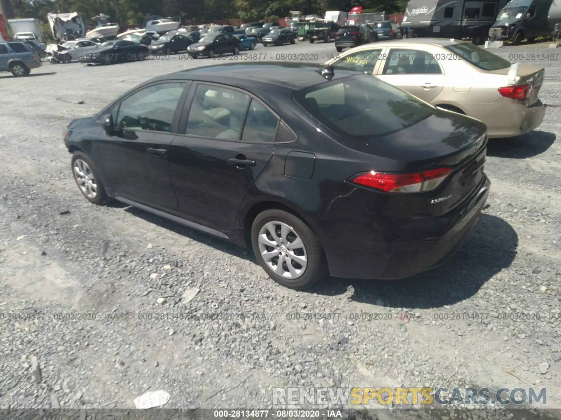 3 Photograph of a damaged car 5YFEPRAE8LP029045 TOYOTA COROLLA 2020