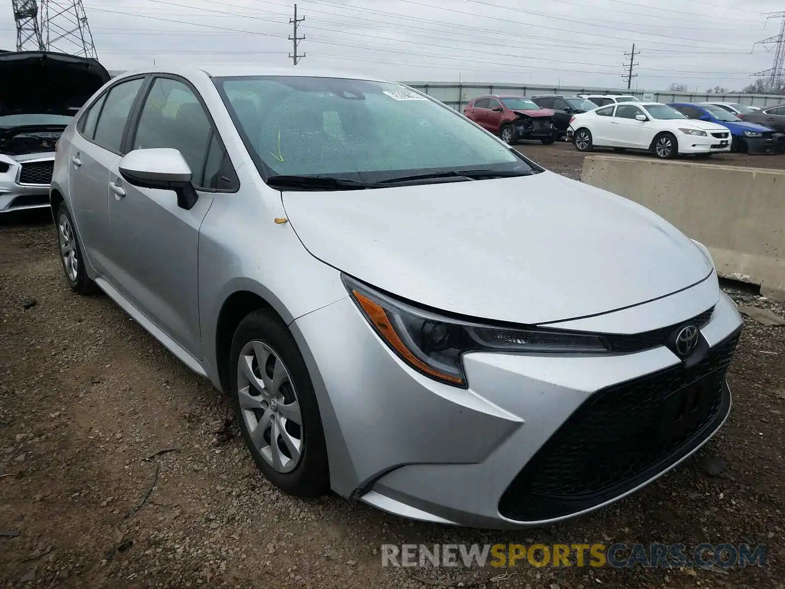 1 Photograph of a damaged car 5YFEPRAE8LP030079 TOYOTA COROLLA 2020