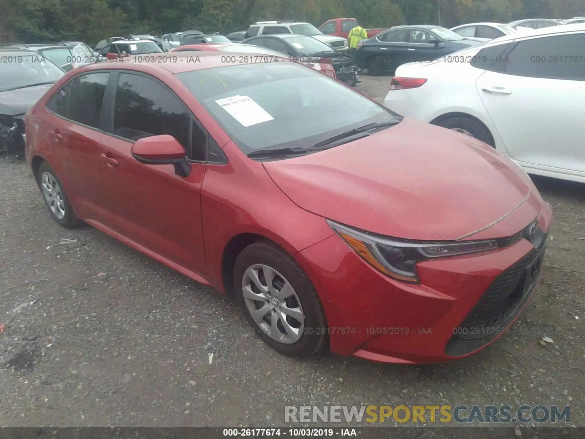 1 Photograph of a damaged car 5YFEPRAE8LP030194 TOYOTA COROLLA 2020