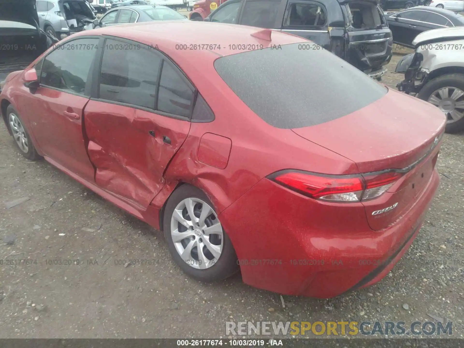 3 Photograph of a damaged car 5YFEPRAE8LP030194 TOYOTA COROLLA 2020