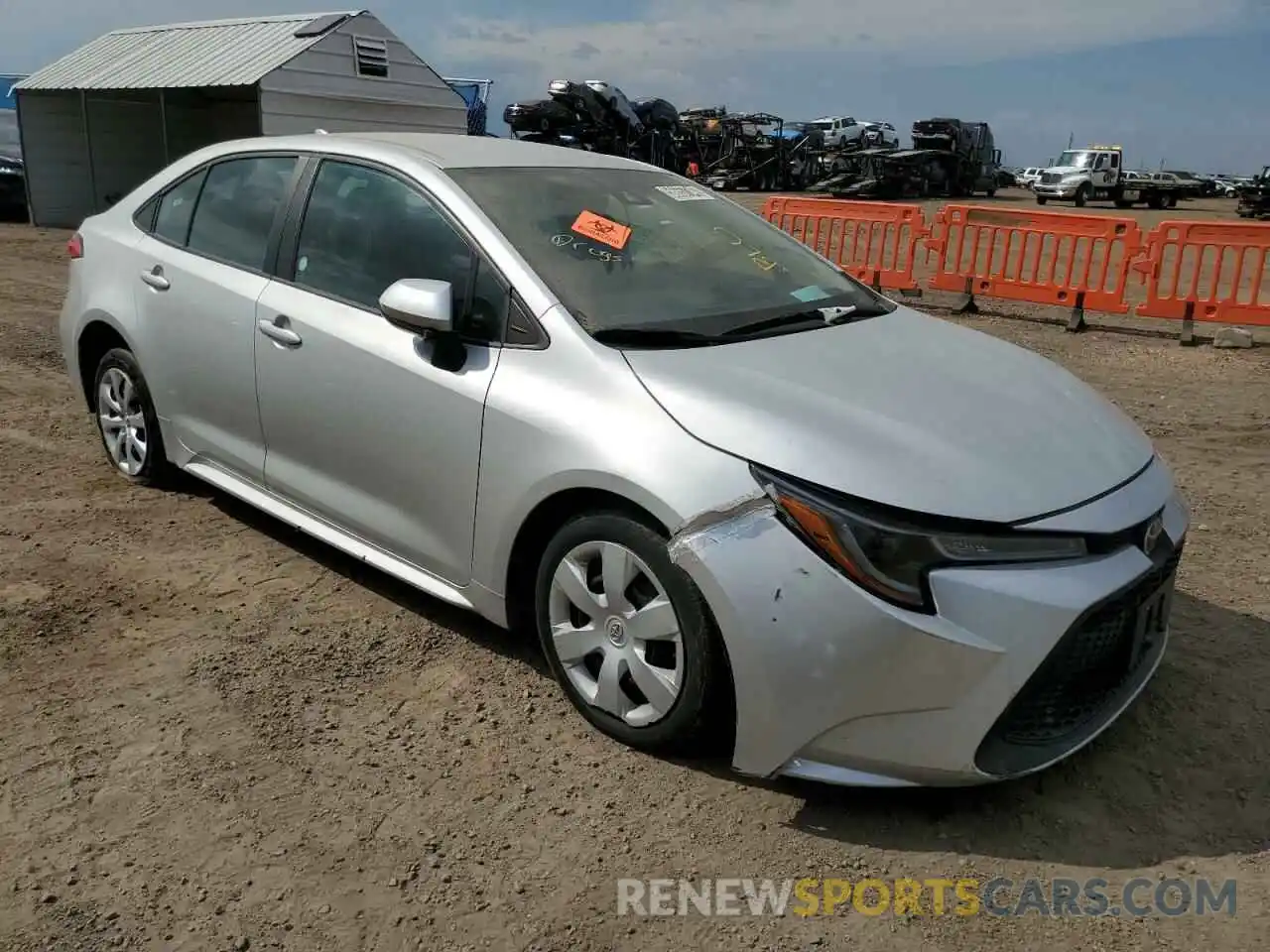 1 Photograph of a damaged car 5YFEPRAE8LP031197 TOYOTA COROLLA 2020