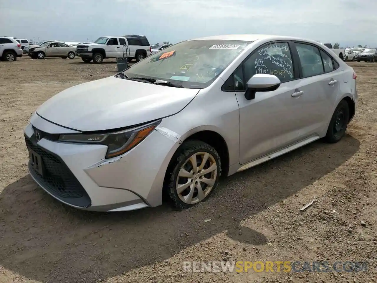 2 Photograph of a damaged car 5YFEPRAE8LP031197 TOYOTA COROLLA 2020