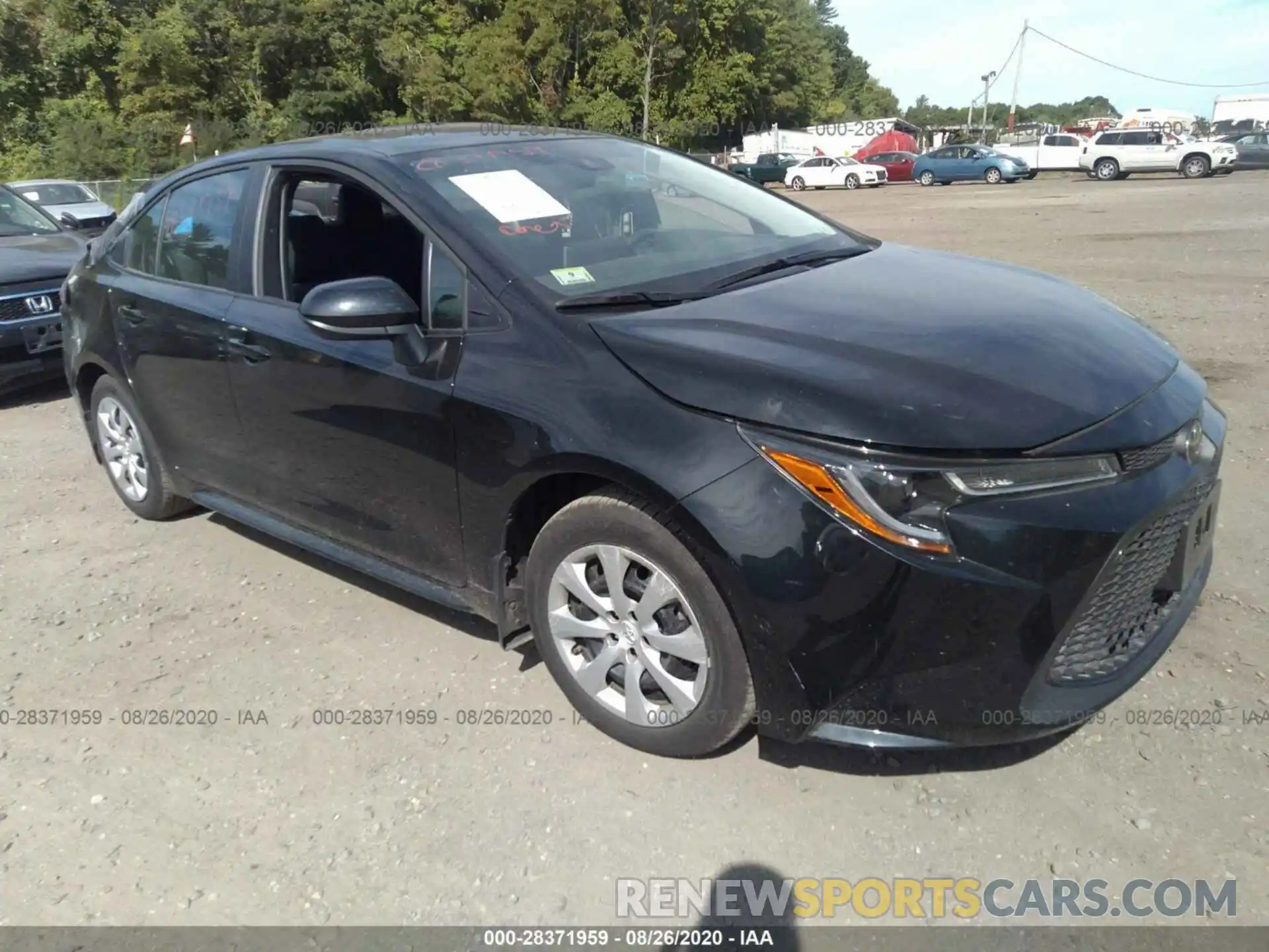 1 Photograph of a damaged car 5YFEPRAE8LP031314 TOYOTA COROLLA 2020