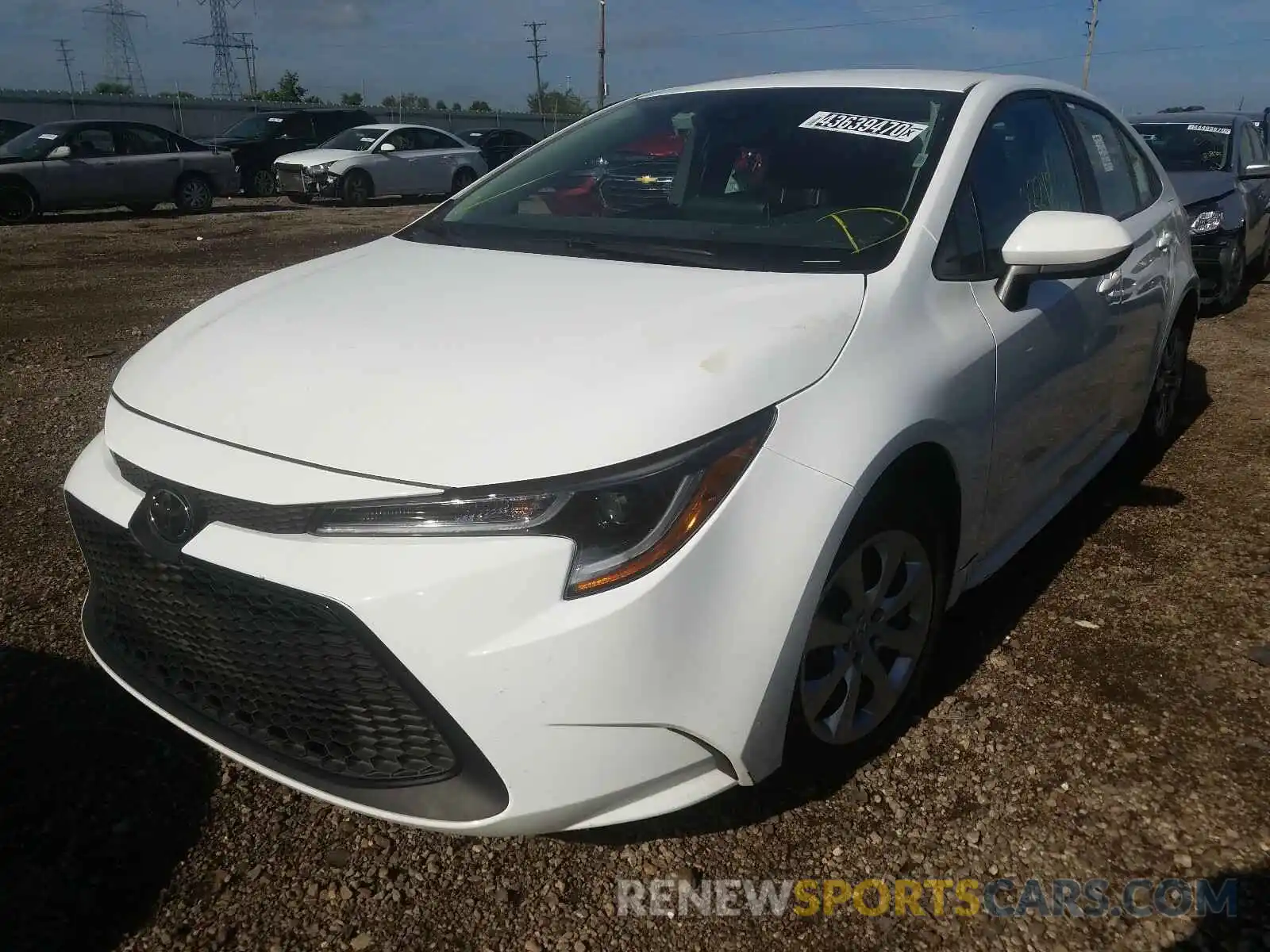 2 Photograph of a damaged car 5YFEPRAE8LP032091 TOYOTA COROLLA 2020