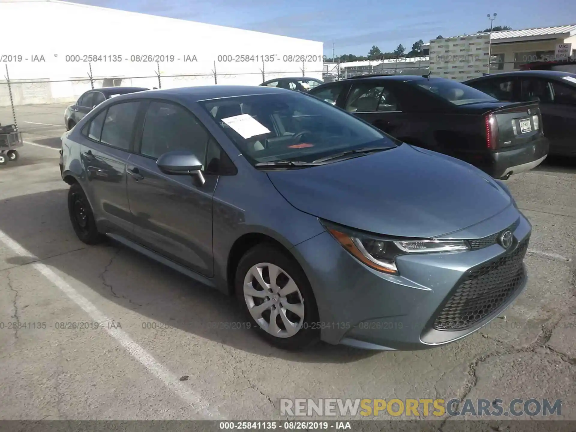 1 Photograph of a damaged car 5YFEPRAE8LP032141 TOYOTA COROLLA 2020