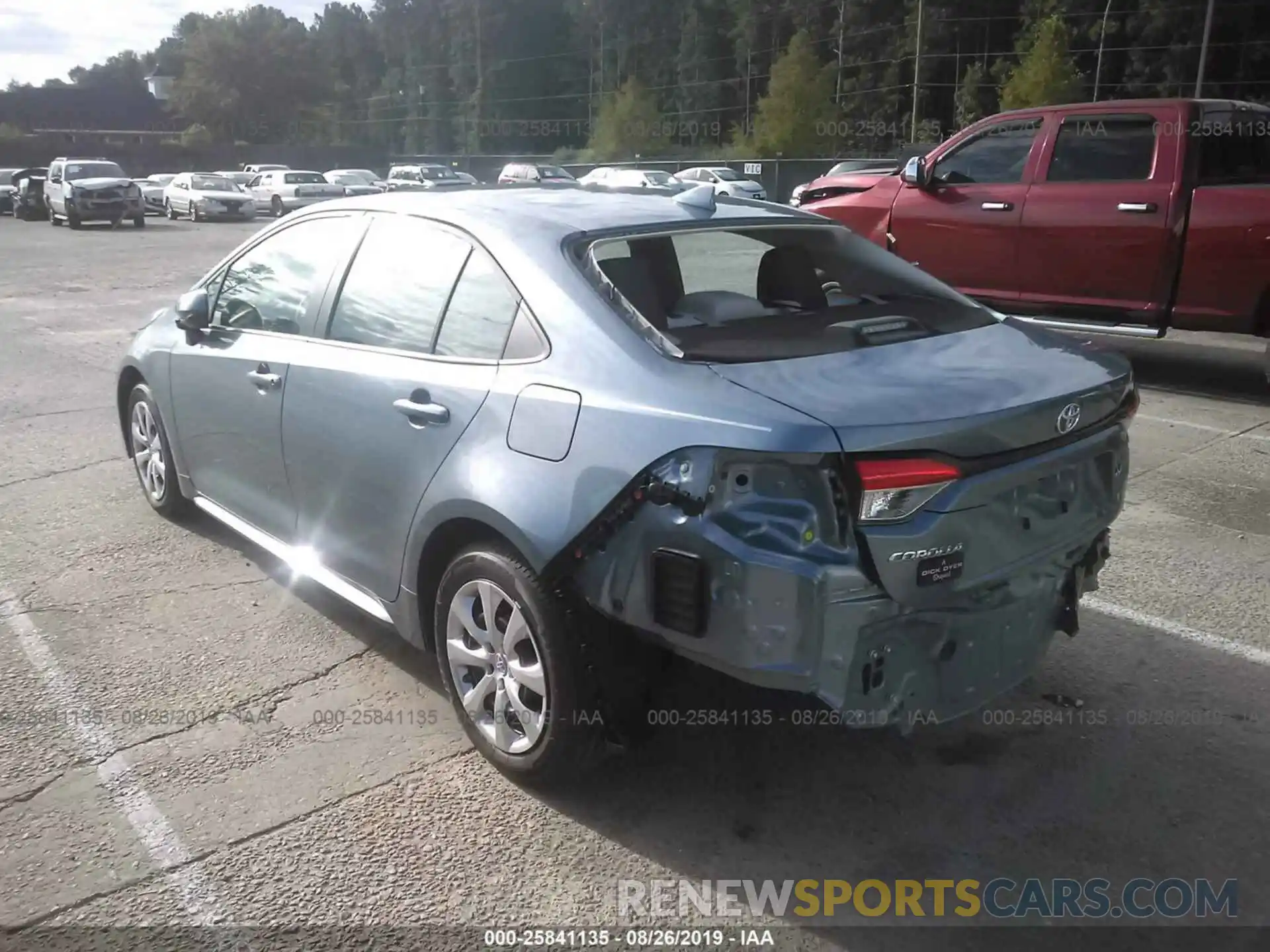 3 Photograph of a damaged car 5YFEPRAE8LP032141 TOYOTA COROLLA 2020