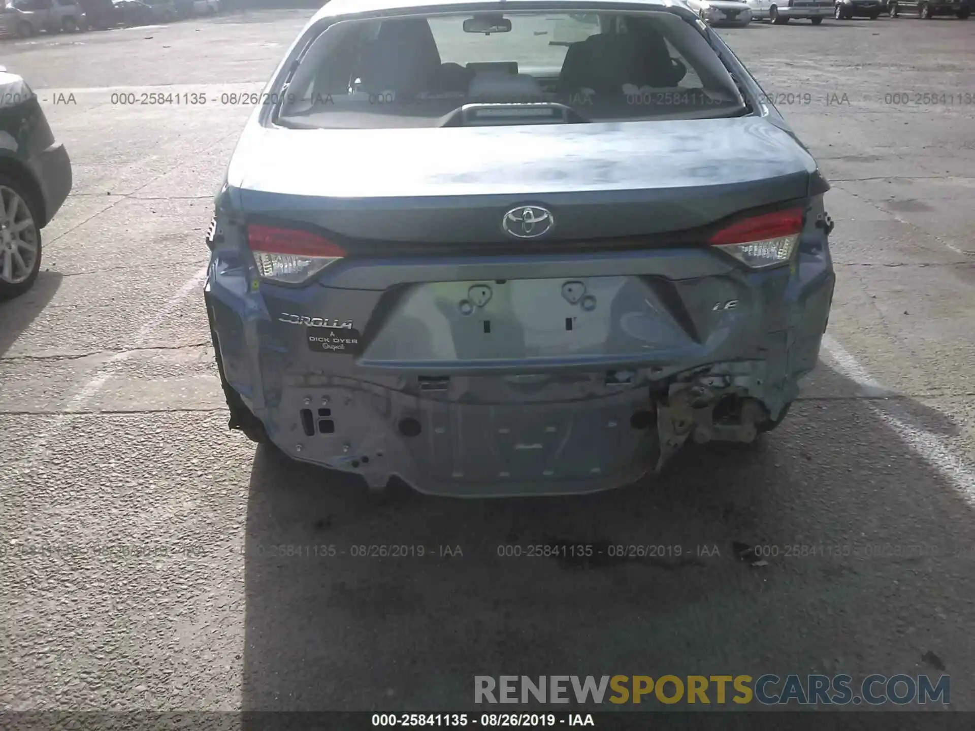 6 Photograph of a damaged car 5YFEPRAE8LP032141 TOYOTA COROLLA 2020