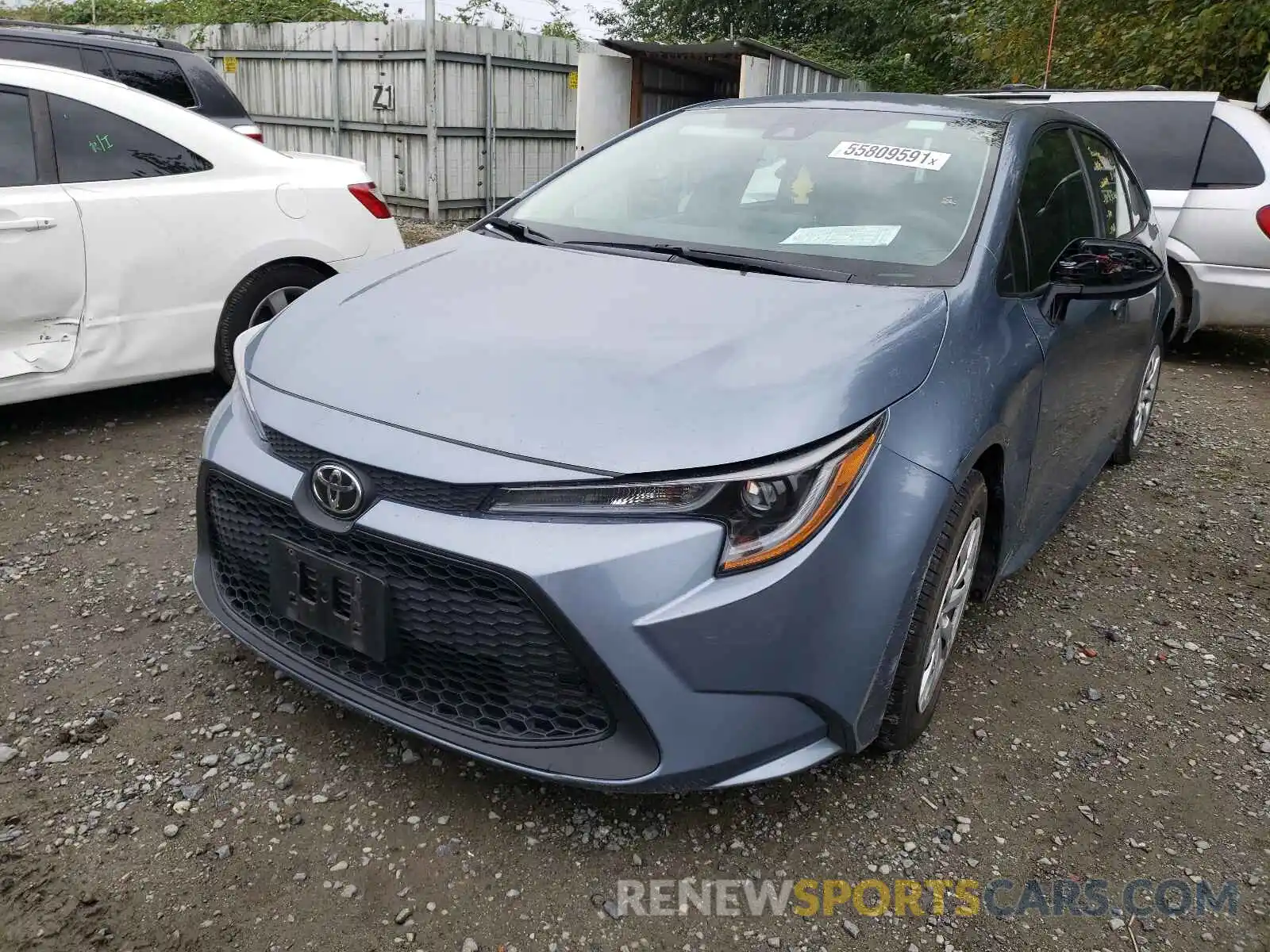 2 Photograph of a damaged car 5YFEPRAE8LP032205 TOYOTA COROLLA 2020