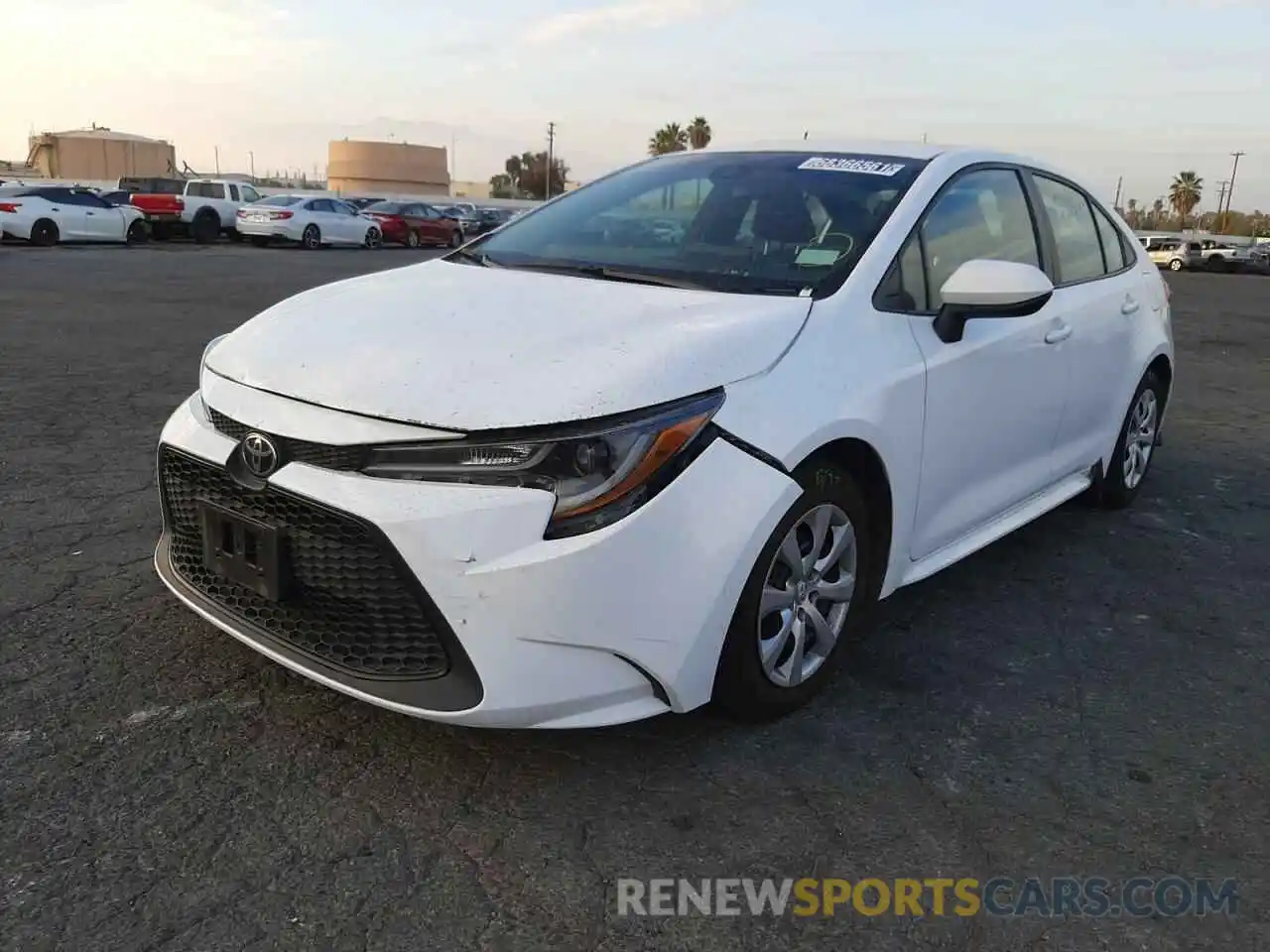 2 Photograph of a damaged car 5YFEPRAE8LP032303 TOYOTA COROLLA 2020