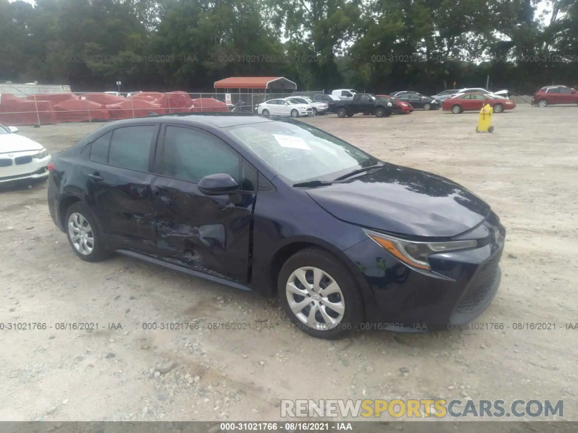 1 Photograph of a damaged car 5YFEPRAE8LP032365 TOYOTA COROLLA 2020