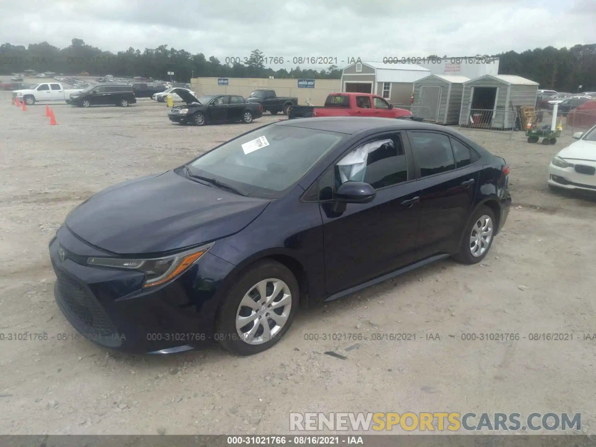 2 Photograph of a damaged car 5YFEPRAE8LP032365 TOYOTA COROLLA 2020