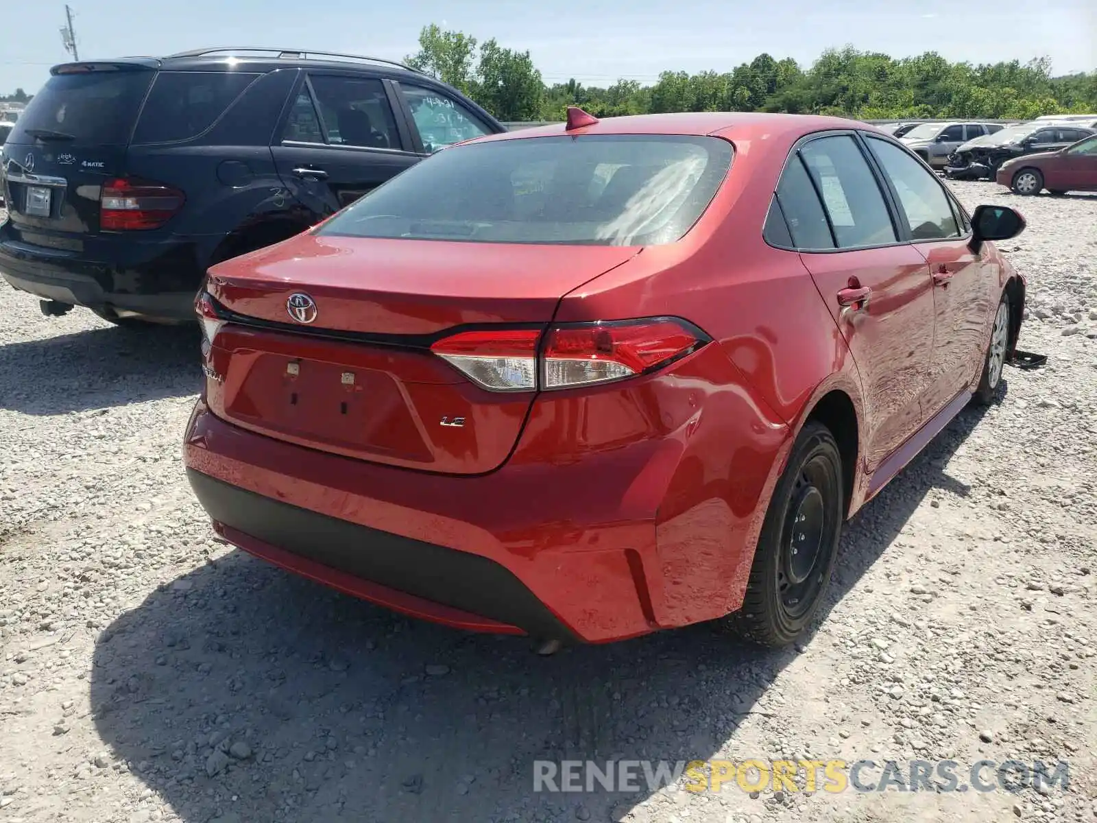 4 Photograph of a damaged car 5YFEPRAE8LP032639 TOYOTA COROLLA 2020