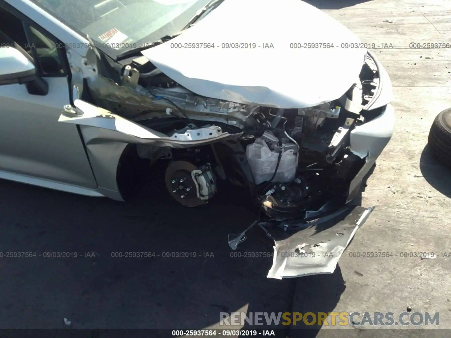 6 Photograph of a damaged car 5YFEPRAE8LP033080 TOYOTA COROLLA 2020